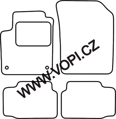 Autokoberce Volkswagen Up 2011 - Royalfit (4966)